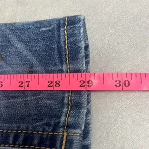 Miss Me 26 X 29 Skinny Mid Rise Denim Jeans Blue 5‎ Pockets Stretch Distressed thumbnail 12
