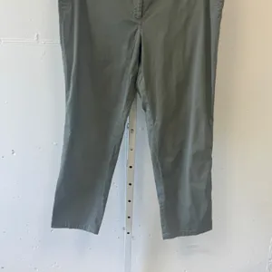 Talbots Relaxed Chino Pants Women's 16W Olive Green Straight‎ Leg Cotton Blend thumbnail 5