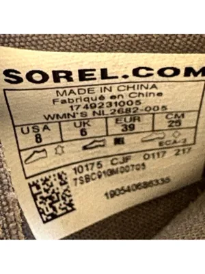 EUC Sorel Leather Farah Waterproof Ankle Boots Taupe Grey Size 8 thumbnail 12