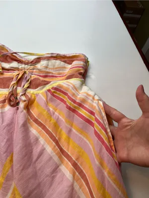 By Anthropologie Savannah 100% Cotton Halter Midi Multi Stripe Sundress Womens 4 thumbnail 12
