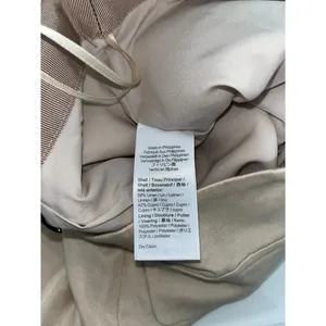 J.Crew Button Front Linen Cupro Blend Skirt Size 2 Womens Tan Lined Fall Wear thumbnail 5