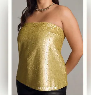 ANTHROPOLOGIE Sequin Tube Top NWT thumbnail 1