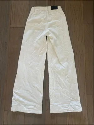 Women's BCBGeneration White Trouser Wide Leg Ankle Pants Size 0 thumbnail 5