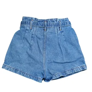 Abercrombie & Fitch Natural Rise Shorts Women 25 0 Denim Paperbag Button‎ Fly thumbnail 2
