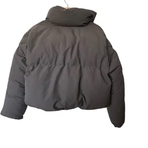 MY MUM MADE IT Bubble Open Puffer cropped gray Jacket Size S-M thumbnail 3