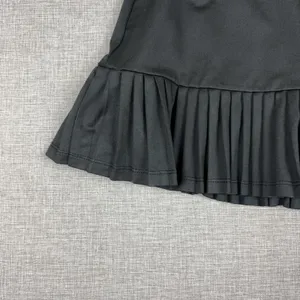 Tail Skirt Womens S Black Pleated Short Jersey Polyester Spandex Elastic Waist thumbnail 10
