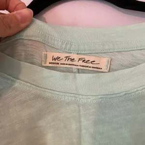We The Free Teal Blue Oversized Long Sleeve Loungewear Top Women's size Medium thumbnail 2