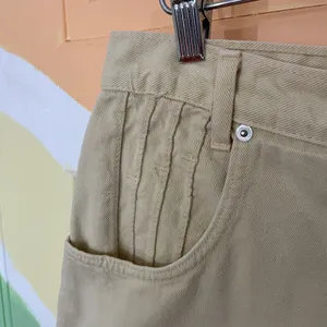 Vintage French Dressing 90s Butter Yellow High Waisted Denim Shorts Sz 10 💚🎀 thumbnail 6