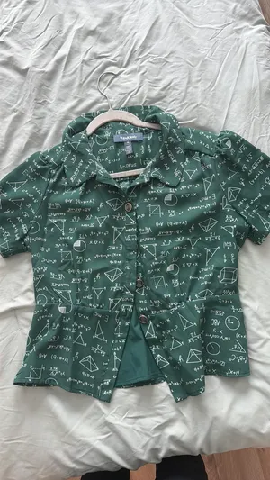 Modcloth Green math shirt thumbnail 2