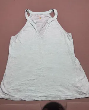 Lilly Pulitzer Tank Top Womens Large Mint Green Halter 100% Cotton thumbnail 1