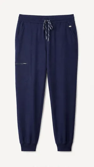 FIGS XL Technical Collection Jogger Scrub Pants Drawstring Navy Athletic Fit thumbnail 1