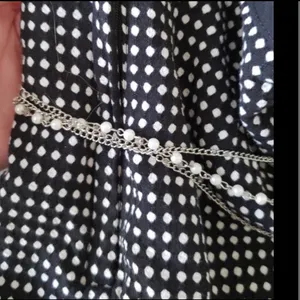 Vintage Wrapper 90’s Polka Dot Skirt bow tulle detachable pearl strand NWOT thumbnail 6