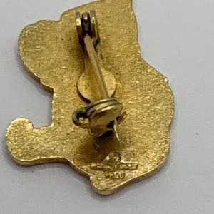 Vintage 80s Winnie The Pooh Pin Tie back pin Walt Disney Productions thumbnail 5
