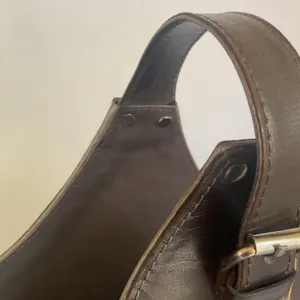 Zimlay Natural Leather Magazine Holder With Belt Strap Handle Handmade thumbnail 7