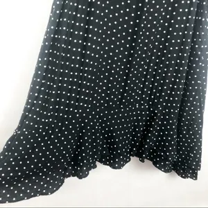Polka Dot Sleeveless Ruffle Hem Tank Dress Size Medium thumbnail 6