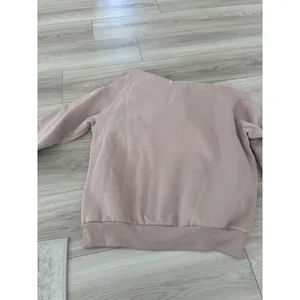Trendy Queen Womens Oversized Hoodie Khaki Tan Fleece Pullover Sweatshirt Small thumbnail 3