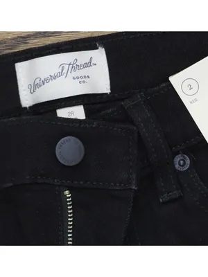 NWT Universal Thread Mid-Rise 80's Slim Straight Ankle Jeans 94627412 Black 2 thumbnail 7