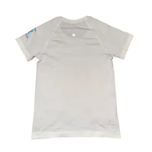Lululemon Swiftly Tech SS 2.0 Women 4 White Atlanta 10K Tour Excellent Striped thumbnail 2