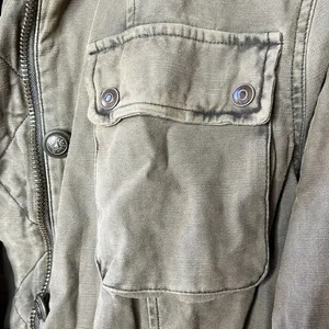 Free People Not Your Brothers Surplus Olive Green Jacket Size Medium thumbnail 6
