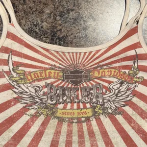 Vintage Harley Davidson Tank Top Graphic Biker Y2K 90s Grunge Americana Retro M thumbnail 4