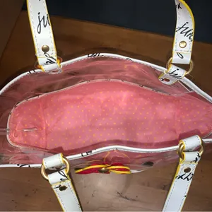Juicy Couture Transparent PVC Beach Tote Bag thumbnail 6
