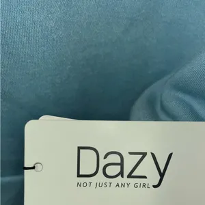 🔴Dazy Sweatshirt Light Blue and Navy Size M thumbnail 4
