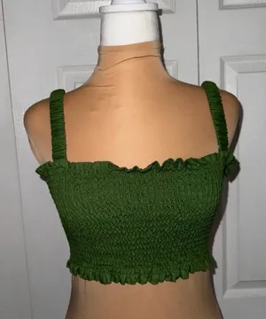 NWOT Reformation Mini Tank‎ Top Green Size 2 thumbnail 1