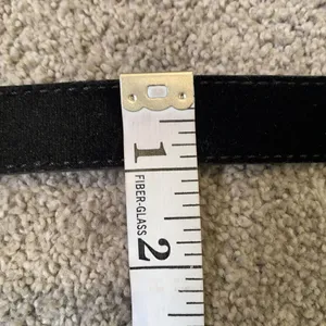 Women’s Black Velvet Belt with Gold Buckle Size XL NWT thumbnail 6