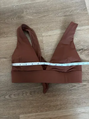 Everlane Renew Brown Nikini Top - Size Small thumbnail 3