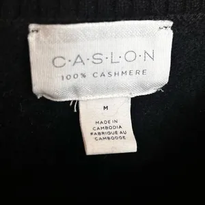 Caslon 100% Cashmere Black Sweater Crewneck Long Sleeve Women’s Size Medium thumbnail 3