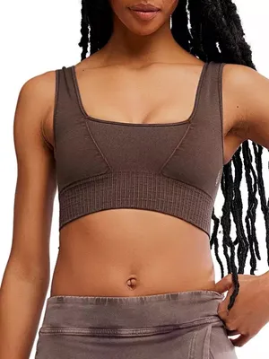 NEW Free People Movement Good Karma Square-neck Sports Bra XS/S thumbnail 1