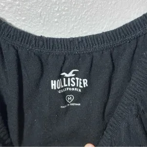 Hollister‎ Women Black Off Shoulder Cropped Top Size M. thumbnail 5