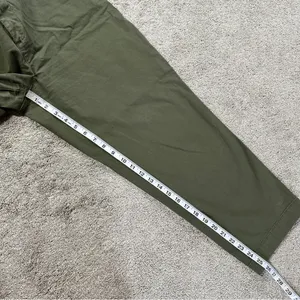 GAP Women’s Everyday Mid Rise Straight Up Khakis Pants in Army Jacket Green 10 thumbnail 15