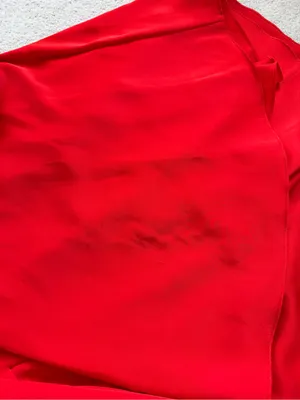 Free People x Fame & Partners Dea Red Satin Wrap‎ Maxi Dress Size 8 thumbnail 15