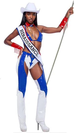 NEW Yandy Renaissance Queen Cowboy Carter Costume Size Small thumbnail 1