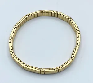 🌈3/$10 Gold-tone Omega Chain Elastic Bracelet thumbnail 4