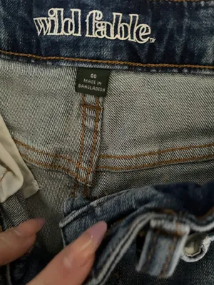 Wild Fable Blue Mom Jeans thumbnail 6