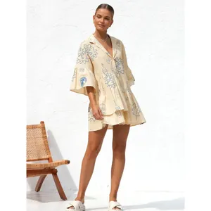 Commense Oversized Sun Print Short Dress L thumbnail 2
