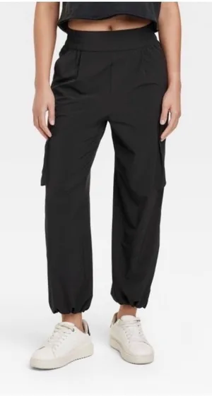 JoyLab Cargo Jogger Pants Womens XL Black Bungee Hem Athletic Gorpcore‎ New thumbnail 1