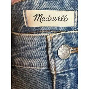Madewell Relaxed Denim Shorts Womens 26 Blue Distressed Raw Hem ND697 thumbnail 8