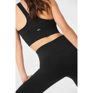 NWT ALO 7/8 High Waist Airbrush Leggings Black Size Medium Brand New thumbnail 7