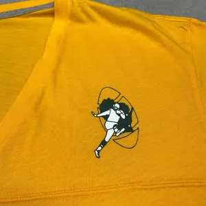 Nike Green bay Packers Jersey Womens Large Yellow Short Sleeve V Neck Pullover thumbnail 3