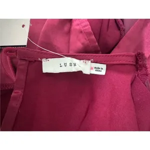 Lush‎ sleeveless pleated midi dress fuschia rose size medium thumbnail 9