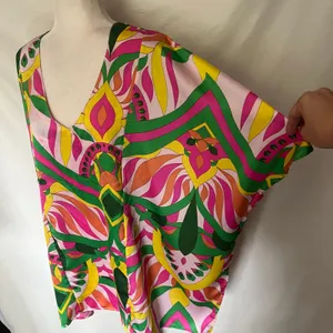 Umgee Tunic Kimono Womens Top L Pink Hippie Retro Festival Boho Resort Oversize thumbnail 4