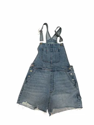 Denim Forum‎ 90s Sylvie Jean short overalls size medium, nwt thumbnail 2