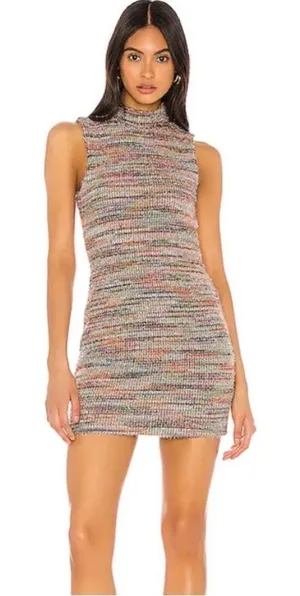 NWOT Revolve Majorelle Stretch Tweed Metallic Mini Dress thumbnail 1