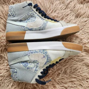 Nike Women's High-Top Sneakers - Blue and Yellow Size 6.5 thumbnail 12