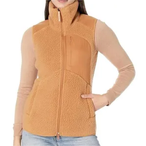 Indyeva Cordero Full Zip Sherpa‎ Vest Women's Size M Tan Gorpcore thumbnail 10
