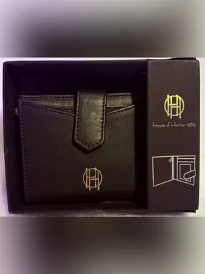 House of Harlow 1960 NWT Women's Black Bifold Wallet Card Case ID Window Boxed thumbnail 2