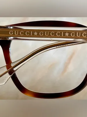 Gucci GG0566ON 002 Womens Tortoise Crystal Cat Eye Glasses Guaranteed Authentic‎ thumbnail 4
